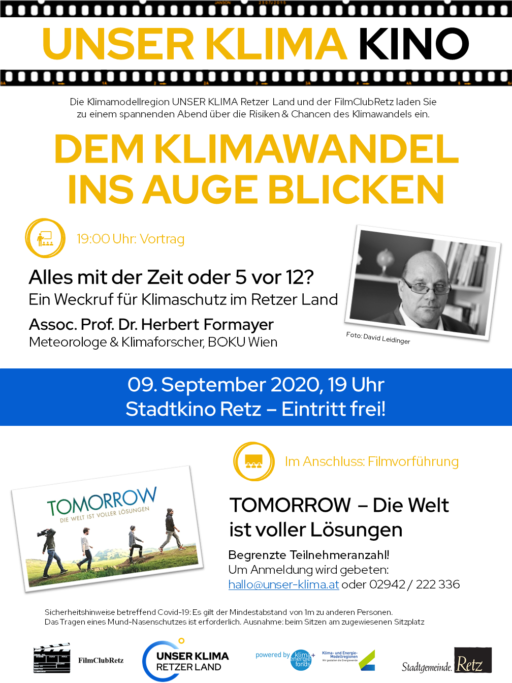 Beim UNSER KLIMA KINO dem „Klimawandel ins Auge blicken“