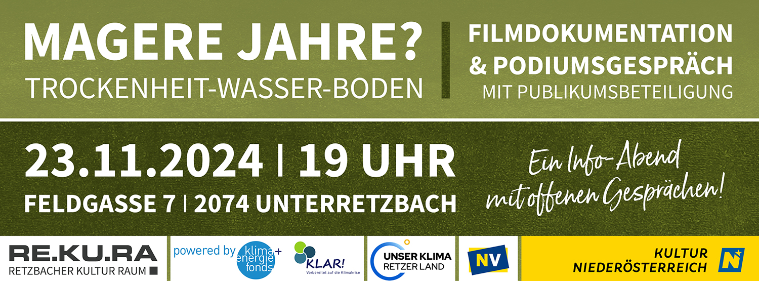 Magere Jahre? Trockenheit – Wasser – Boden